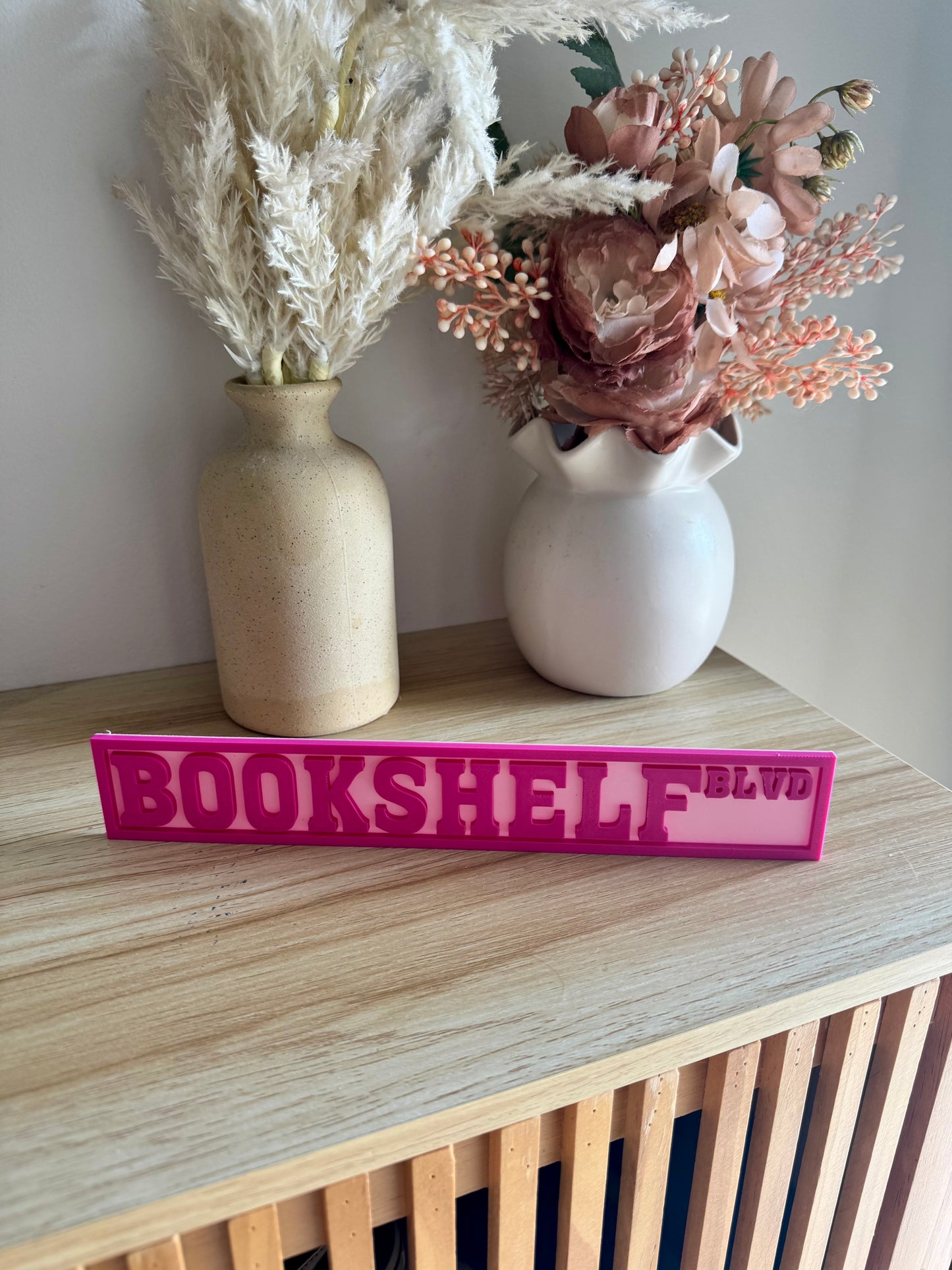 Bookshelf blvd bookshelf sign
