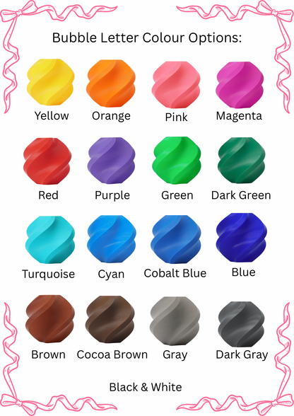 A-Z Bubble Letters