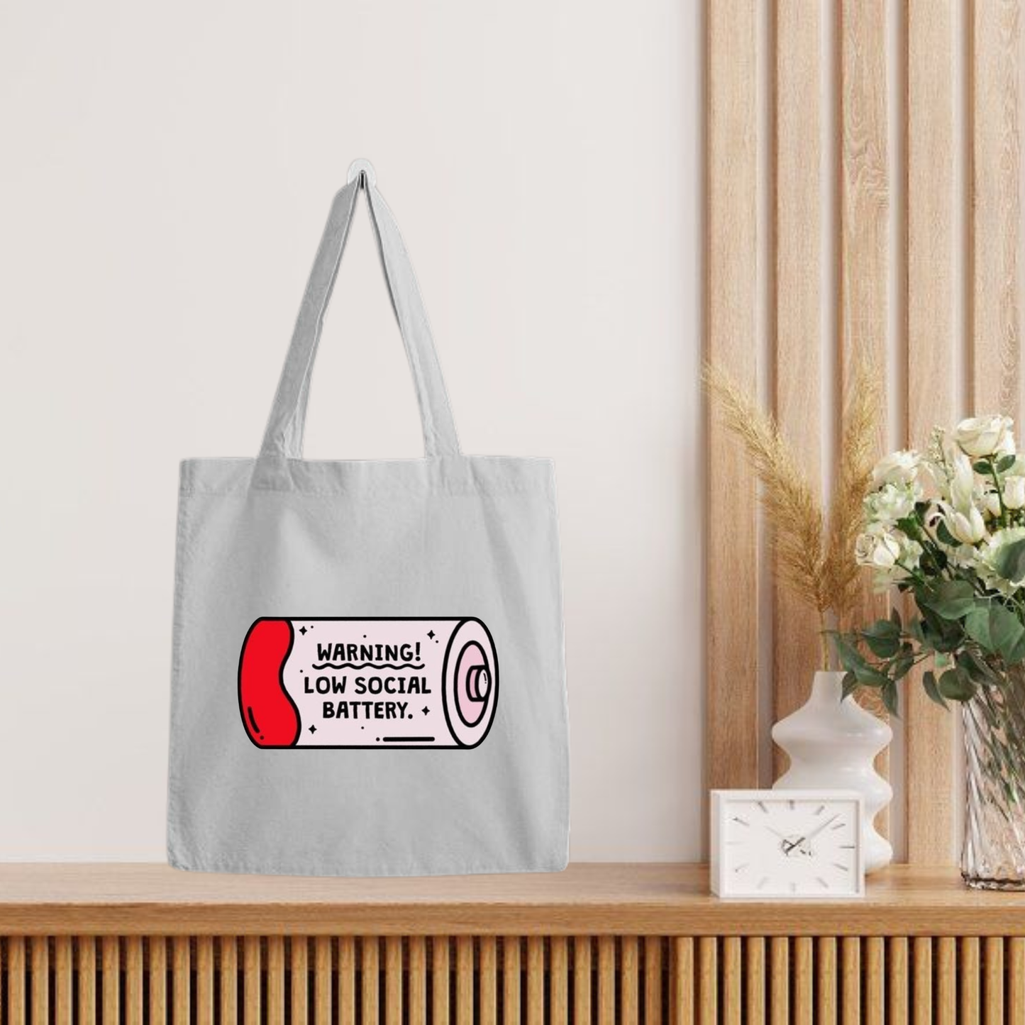 Low Social Battery Tote